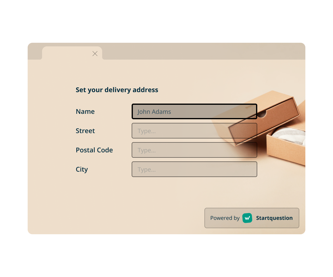 Homepage - Startquestion - create online surveys and forms