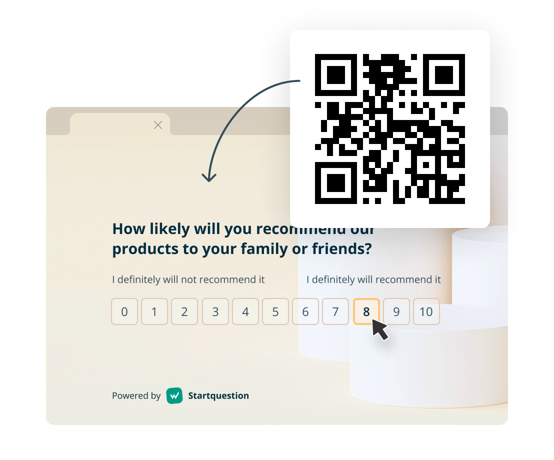 Distribute your survey with QR codes