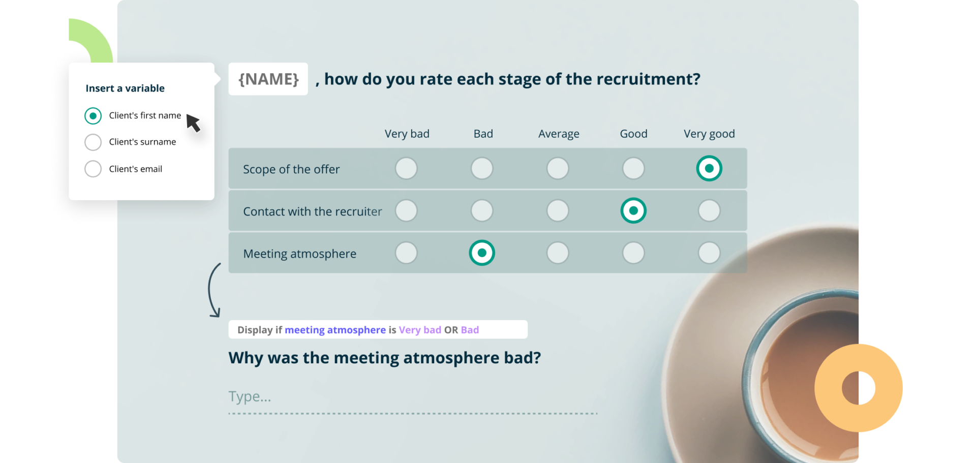 creating personalized survey