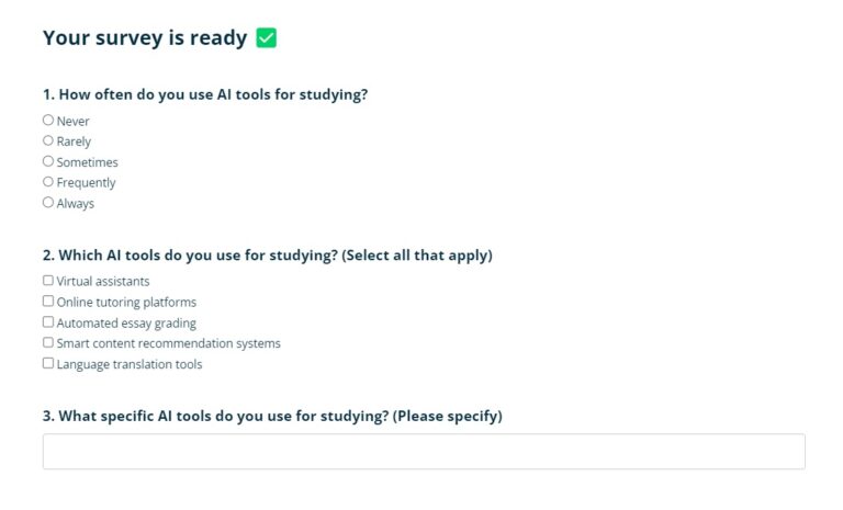 AI Surveys for Students. How to Make Survey Creation Easier with AI ...